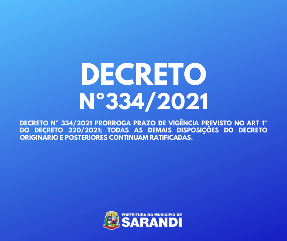 Decreto Nº 334/2021